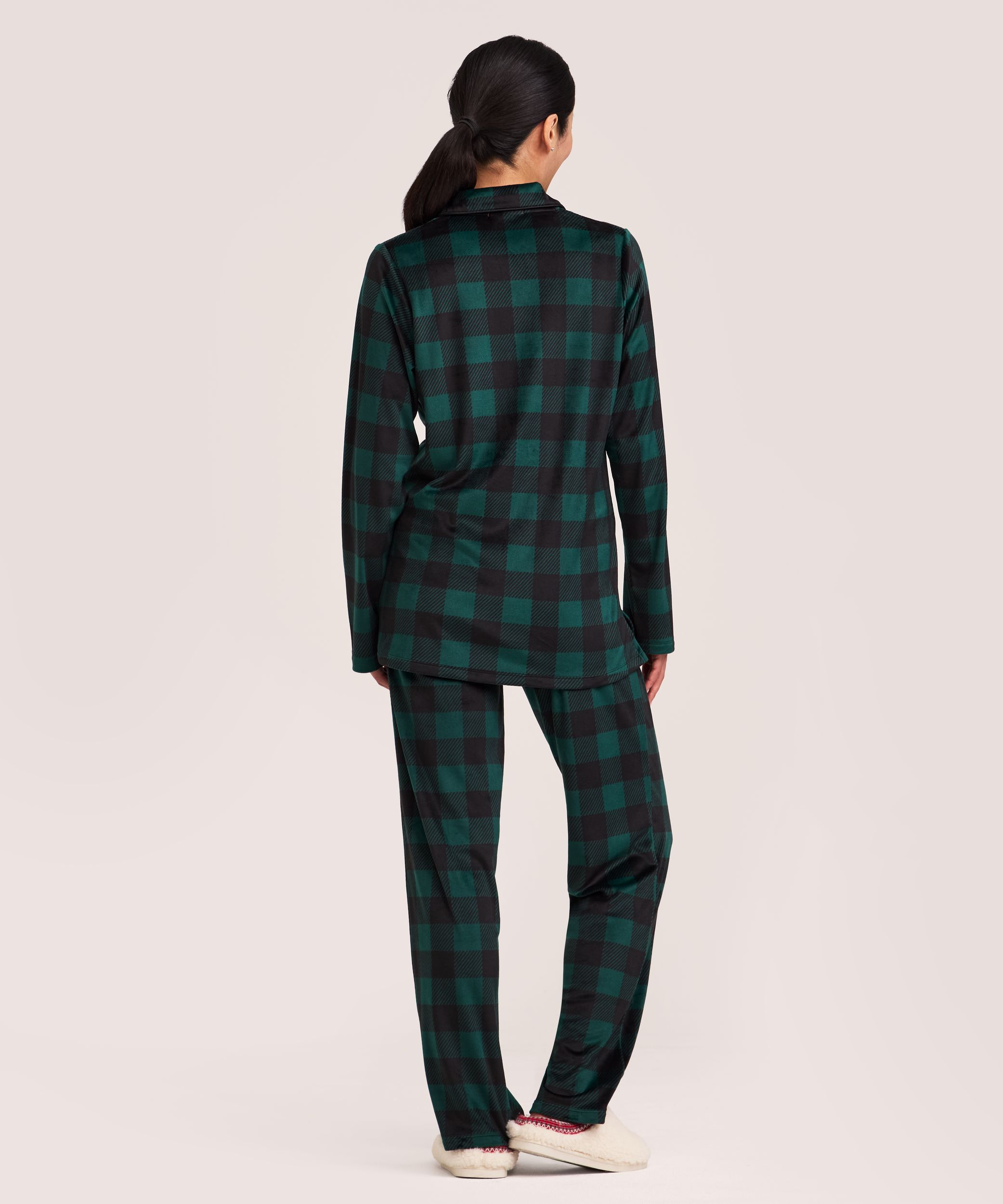Ensemble de pyjama 2&nbsp;pièces en micropeluche brossée pour femmes, Denver Hayes