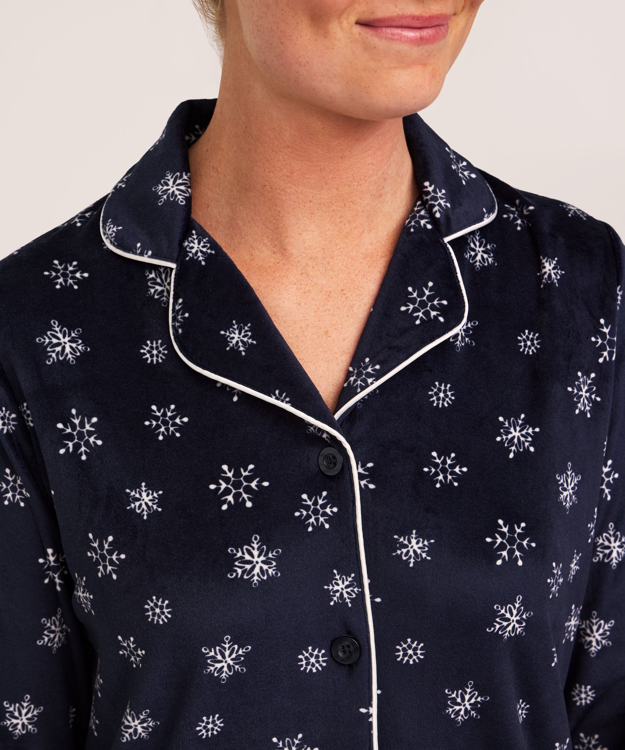 Ensemble de pyjama 2&nbsp;pièces en micropeluche brossée pour femmes, Denver Hayes