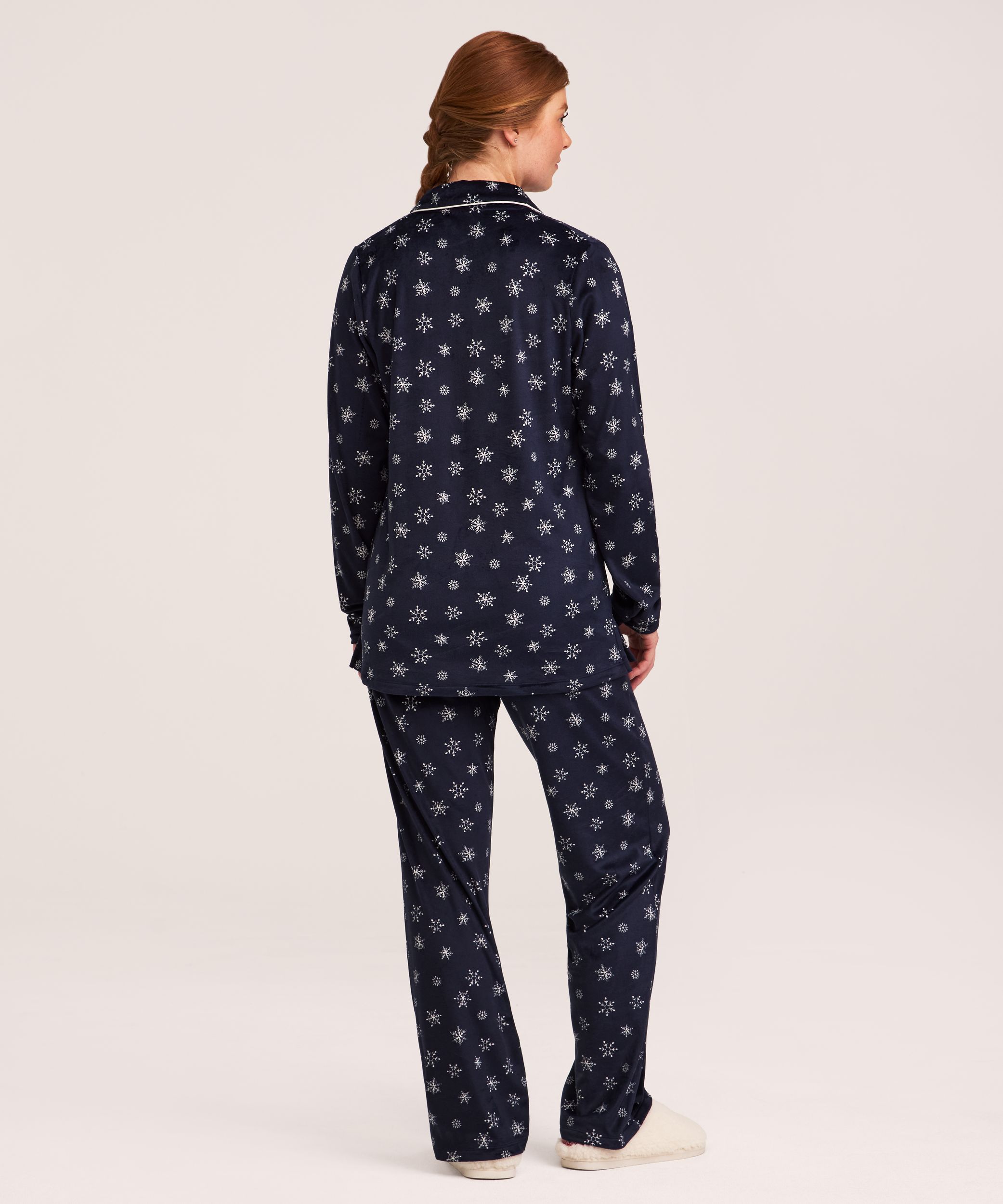 Ensemble de pyjama 2&nbsp;pièces en micropeluche brossée pour femmes, Denver Hayes