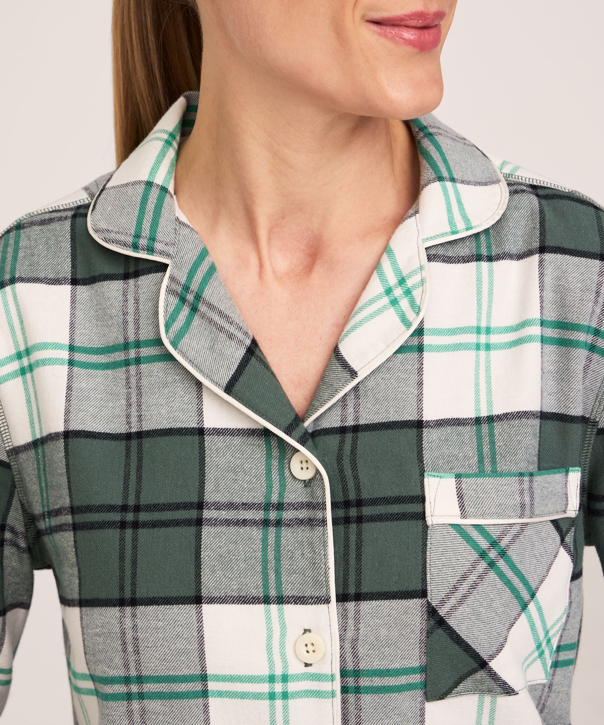 Ensemble de pyjama en flanelle pour femmes, Denver Hayes