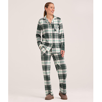 Denver Hayes Women's Flannel Pajama Set Front_Flat