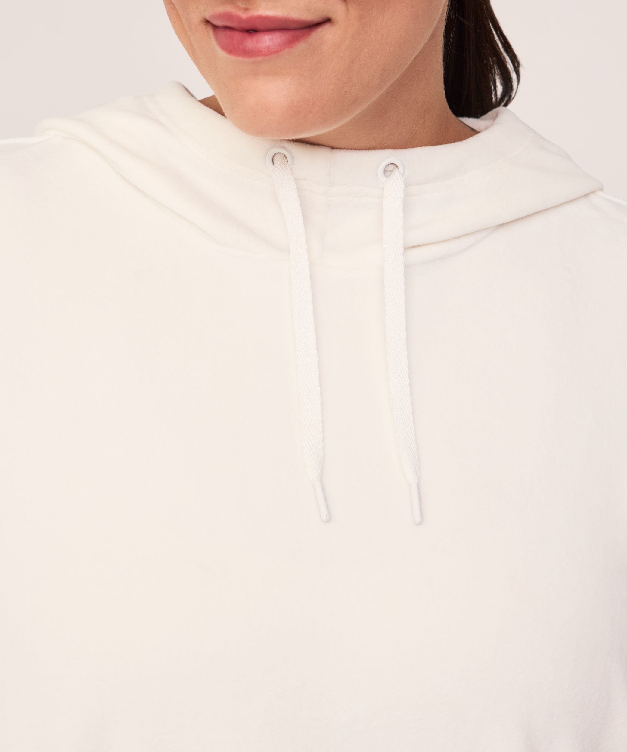 Chemise de nuit à capuche en velours pelucheux, Denver Hayes