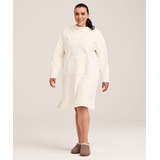 Chemise de nuit à capuche en velours pelucheux, Denver Hayes Front_Flat