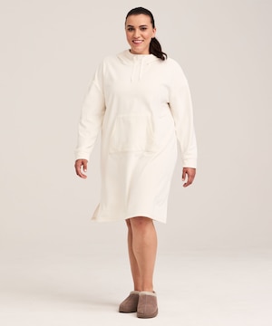 Chemise de nuit à capuche en velours pelucheux, Denver Hayes