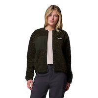 Columbia Women's Fleece Bomber Full Zip Front_Flat