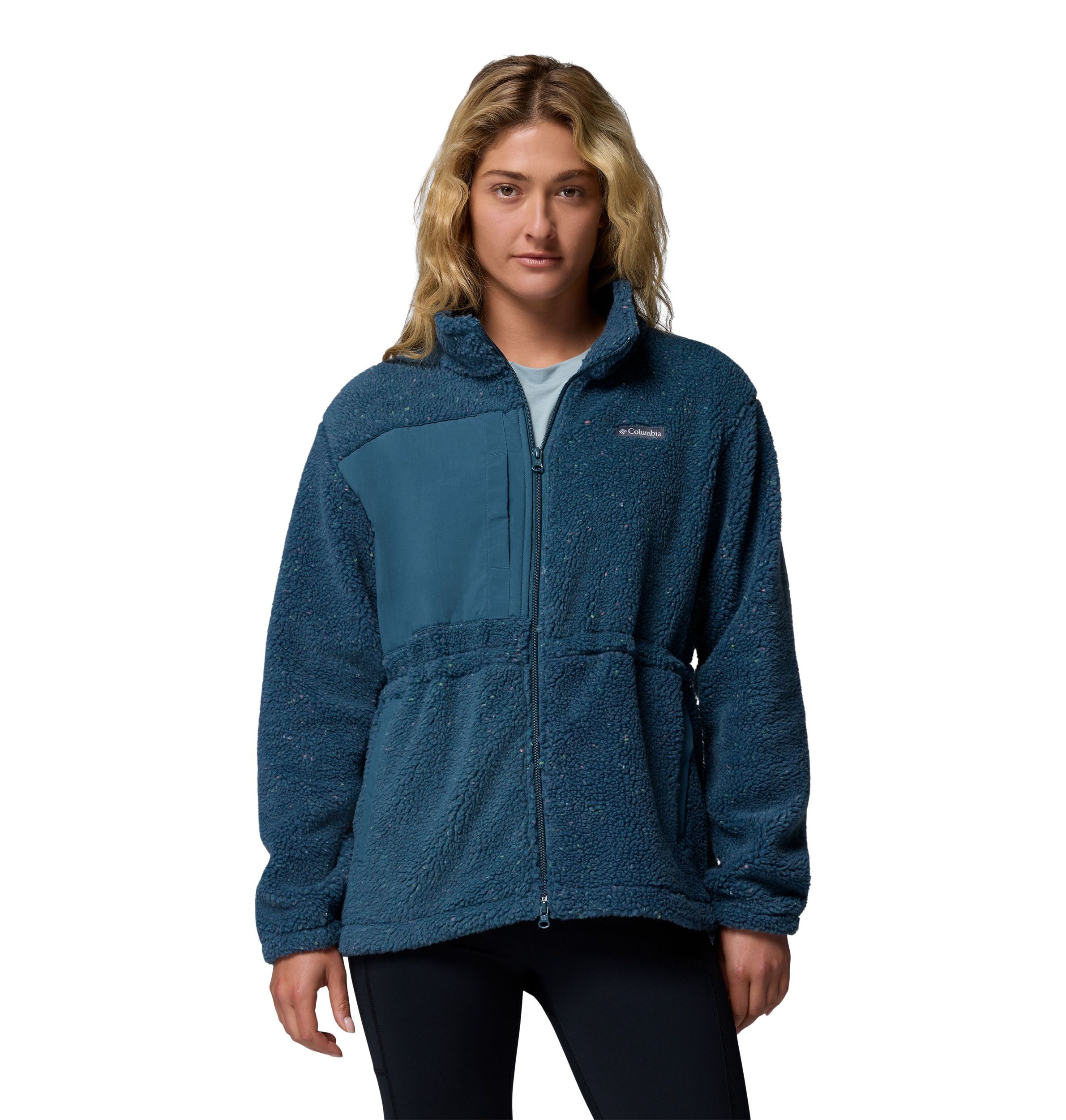 Veste en molleton à glissière pleine longueur pour femmes, Columbia