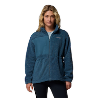 Veste en molleton à glissière pleine longueur pour femmes, Columbia Front_Flat