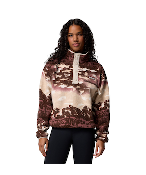 Chandail en molleton imprimé à demi-fermeture à boutons-pression pour femmes Helvetia II Columbia