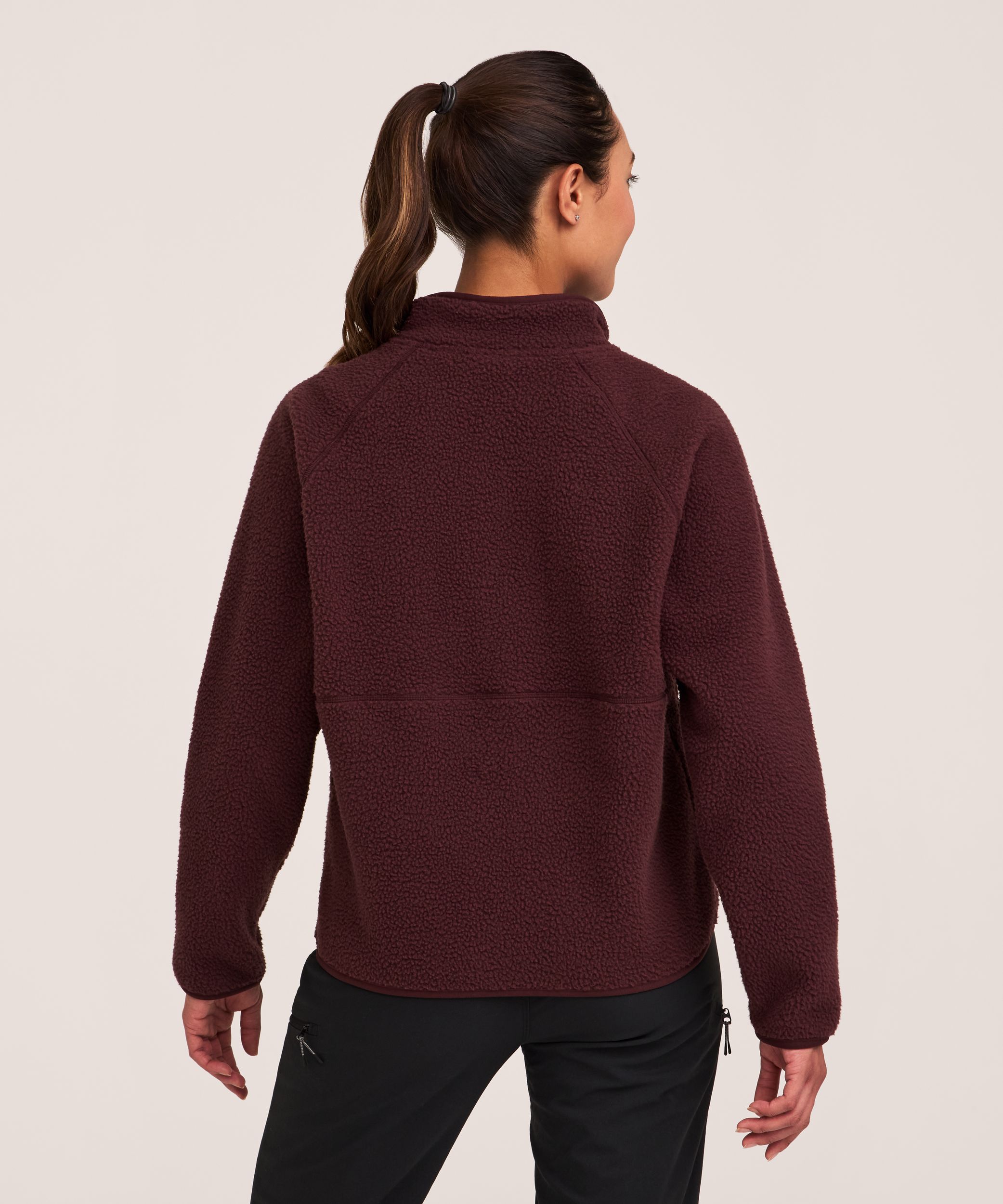 Chandail en sherpa à demi-glissière et avec T-Max pour femmes, WindRiver