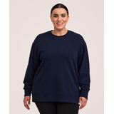 Shambhala Women's Mid-Weight Fleece Crew Neck Pullover Front_Flat