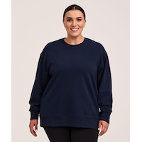 Shambhala Women's Mid-Weight Fleece Crew Neck Pullover Front_Flat