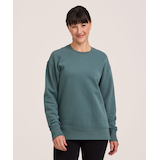 Shambhala Women's Mid-Weight Fleece Crew Neck Pullover Front_Flat