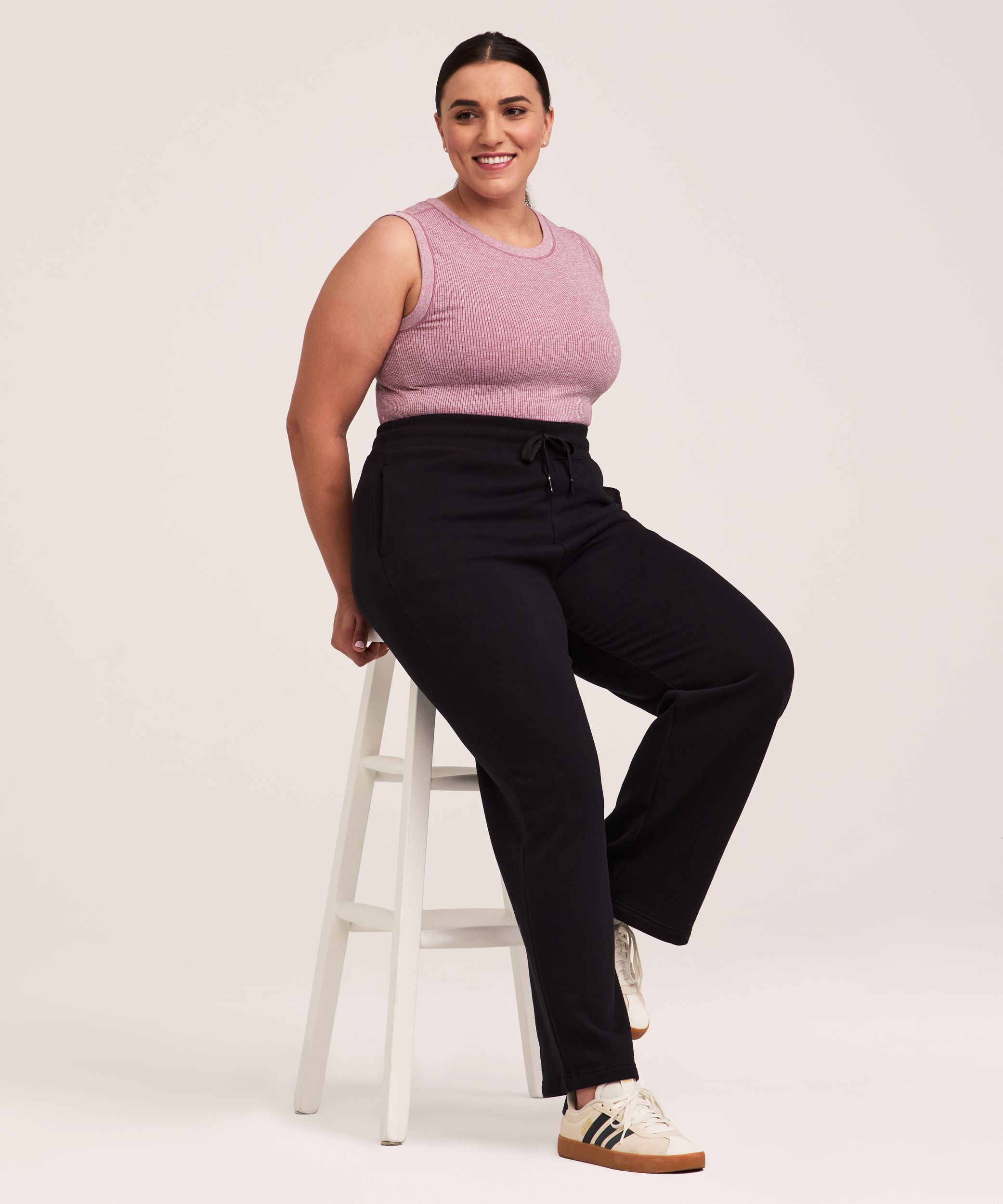 Pantalon droit en molleton d'épaisseur moyenne pour femmes, Shambhala