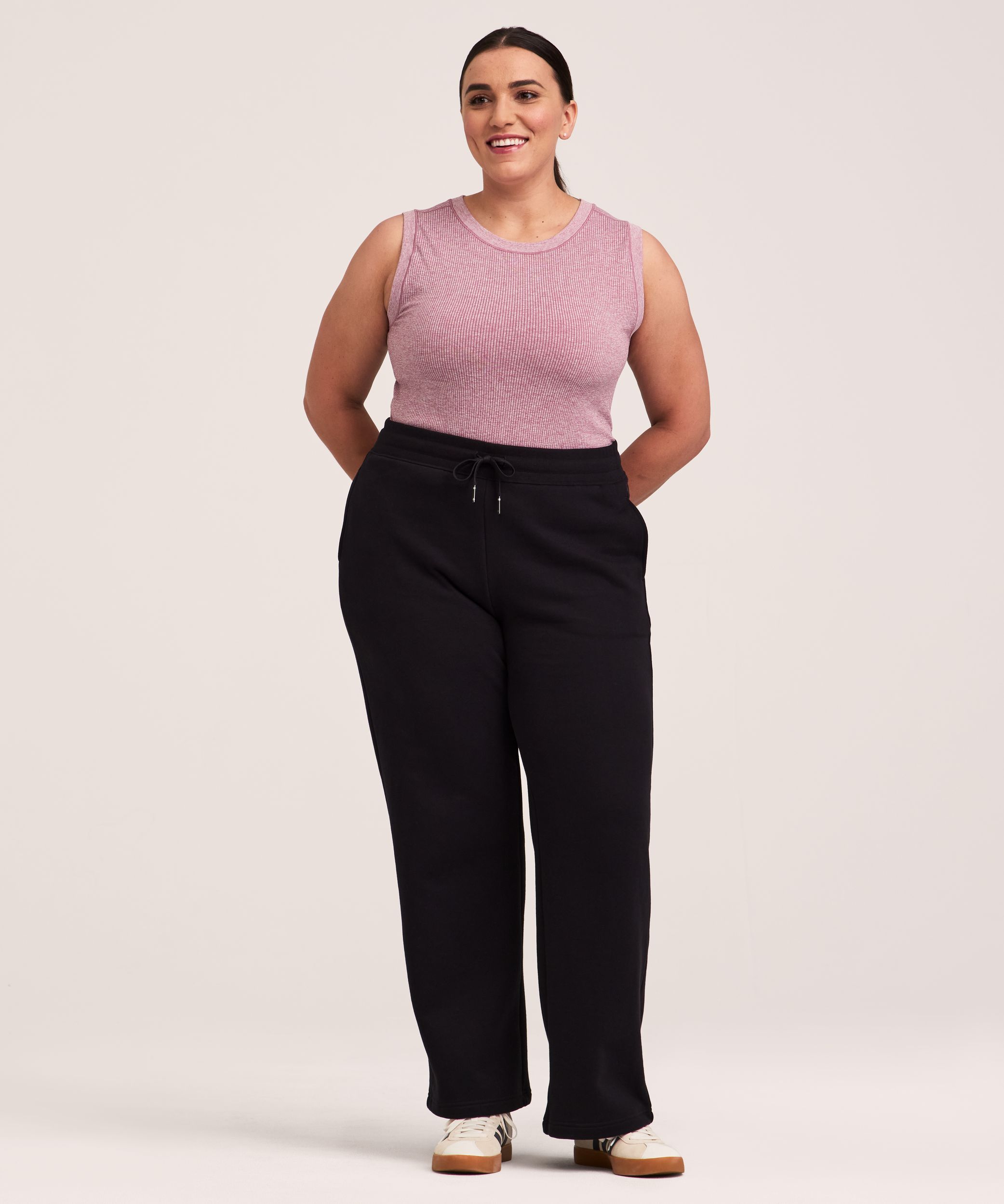 Pantalon droit en molleton d'épaisseur moyenne pour femmes, Shambhala