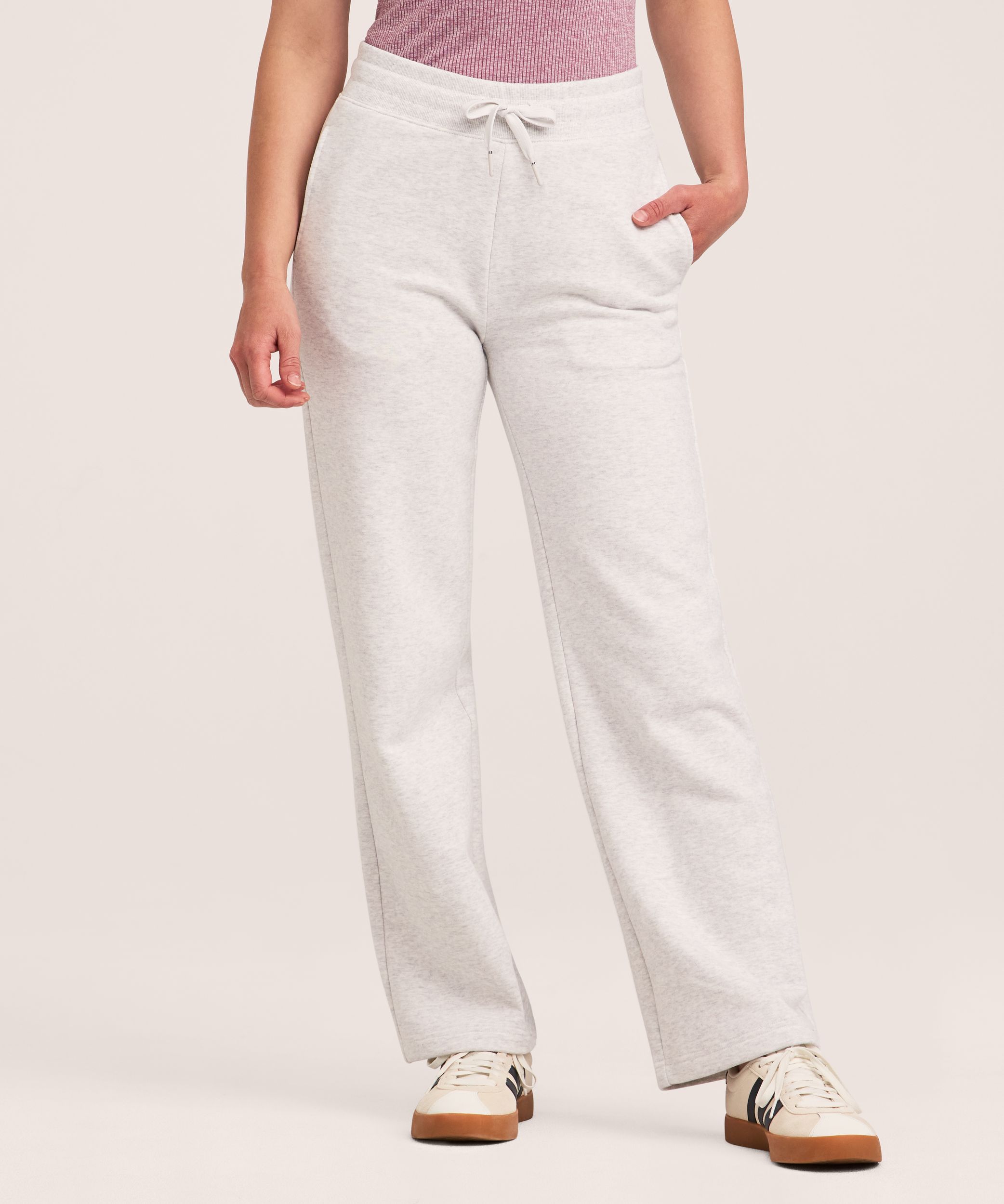 Pantalon droit en molleton d'épaisseur moyenne pour femmes, Shambhala