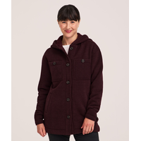 Veste d’extérieur doublée en sherpa pour femmes, WindRiver Front_Flat