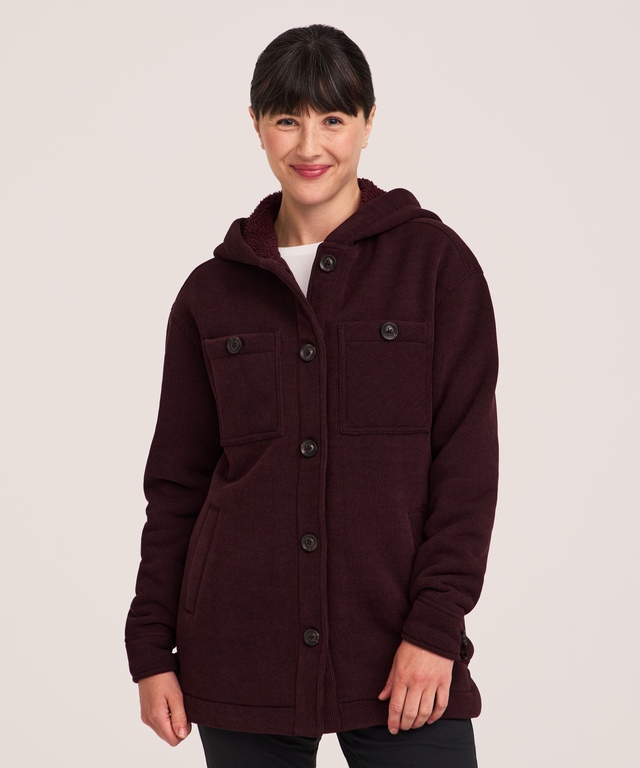 Veste d’extérieur doublée en sherpa pour femmes, WindRiver