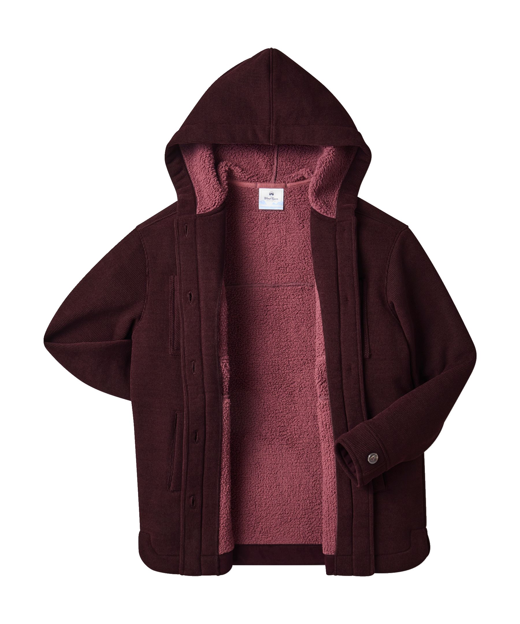 Veste d’extérieur doublée en sherpa pour femmes, WindRiver