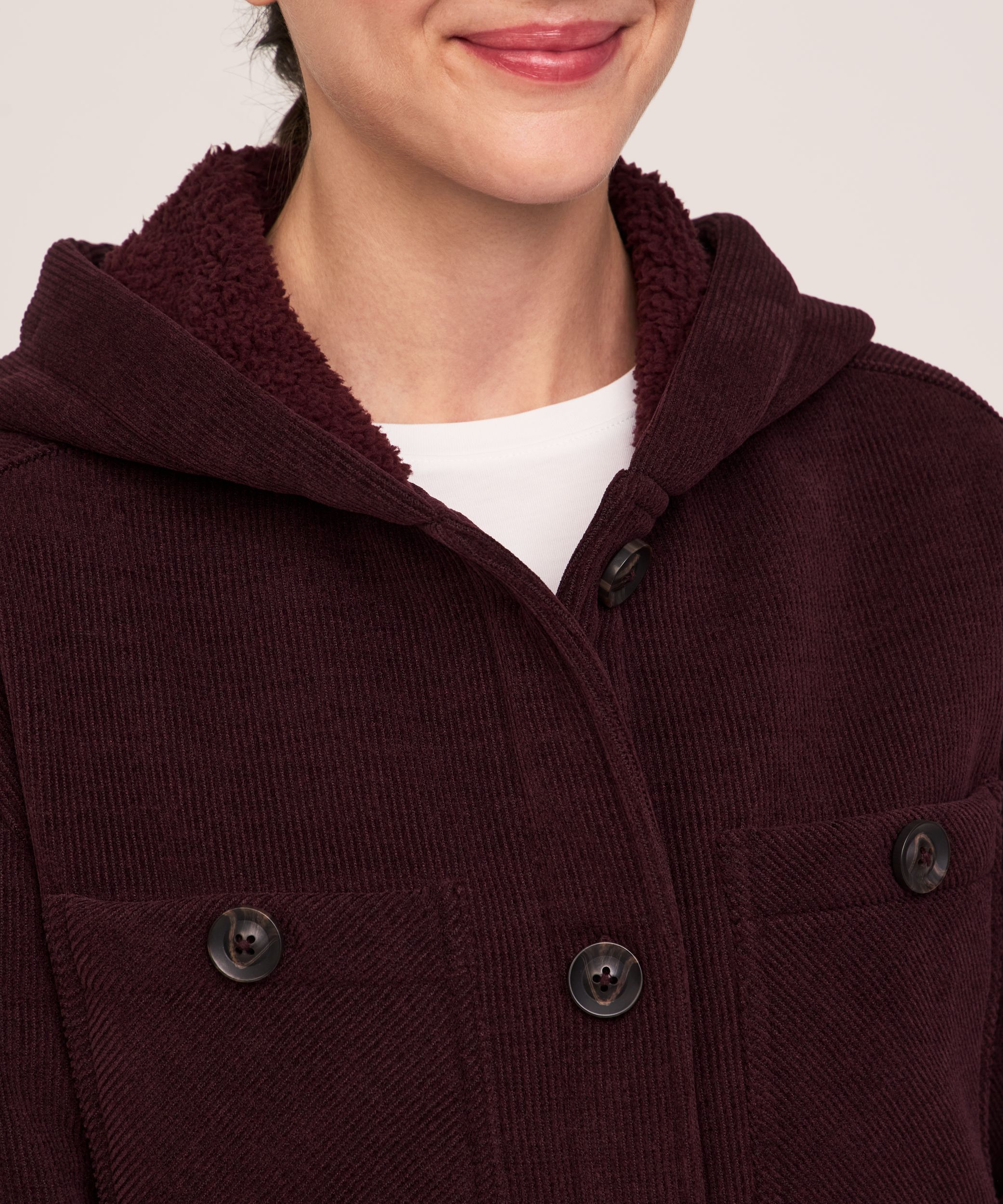 Veste d’extérieur doublée en sherpa pour femmes, WindRiver