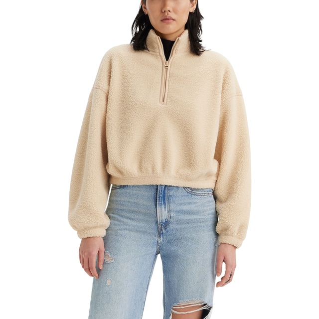 Chandail en molleton sherpa à glissière 1/4 pour femmes, Delta, Levi's