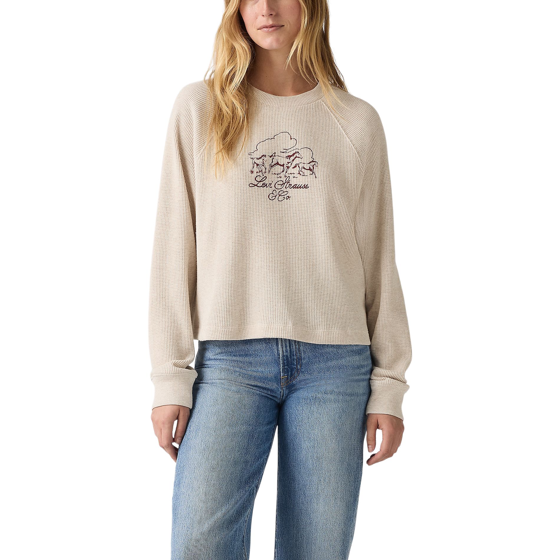 Sweat-shirt à manches longues Levi's Lassen pour femme