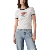 Levi's Women's Graphic Ringer Rickie T-Shirt Front_Flat