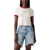 Levi's Women's Graphic Mini Ringer T-Shirt Front_Flat