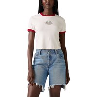 Levi's Women's Graphic Mini Ringer T-Shirt Front_Flat