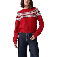 Chandail en molleton à motif Jacquard pour femmes, Lou, Levi's Front_Flat