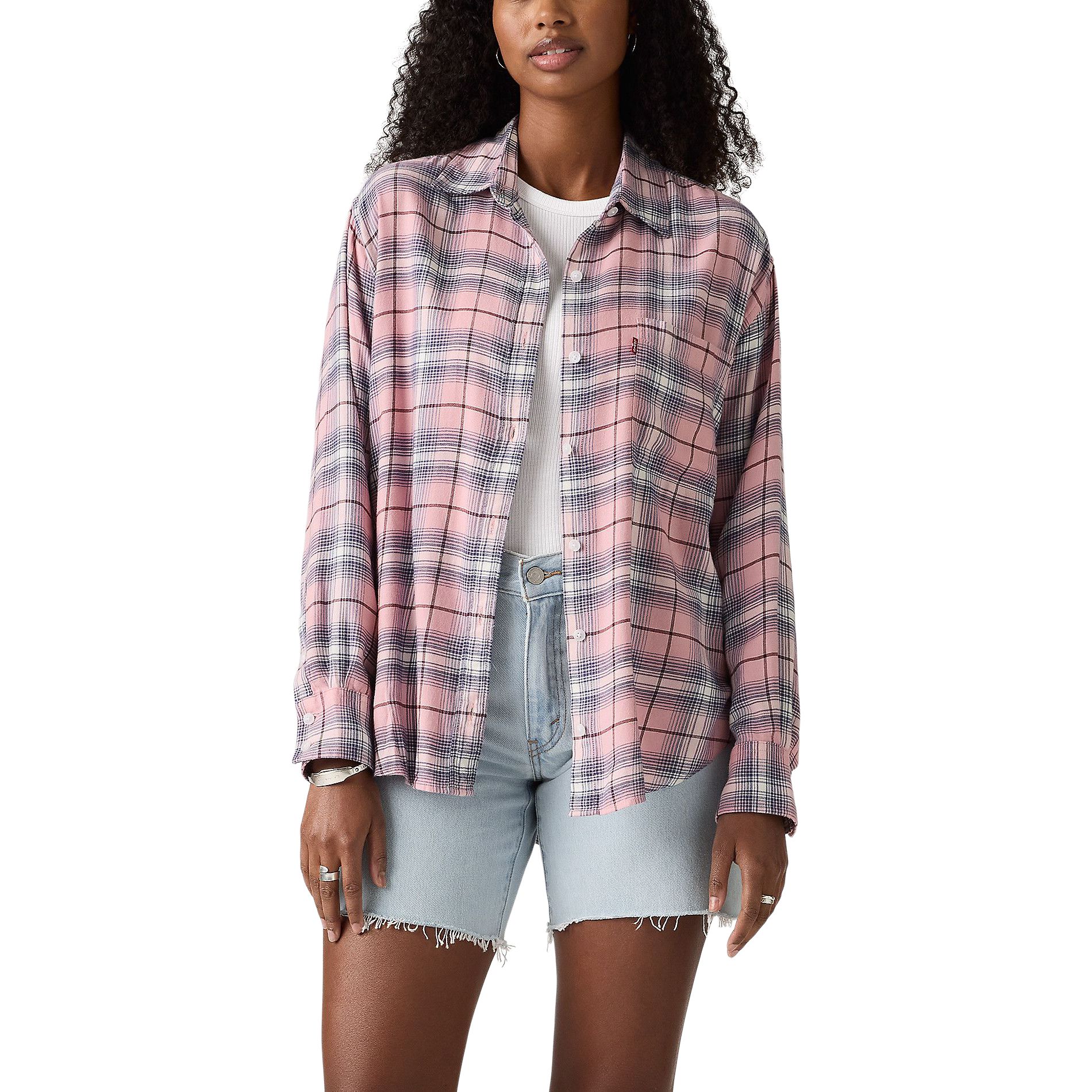 Levi's Women's Lucas Flannel Long Sleeve Shirt