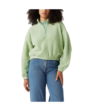 Levi's Women's Delta 1/4 Zip Sherpa Fleece Pullover