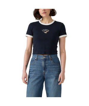 Levi's Women's Graphic Mini Ringer T-Shirt