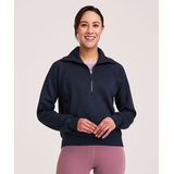 Chandail à enfiler à glissière 1/4 pour femmes, Shambhala Front_Flat