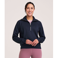 Chandail à enfiler à glissière 1/4 pour femmes, Shambhala Front_Flat