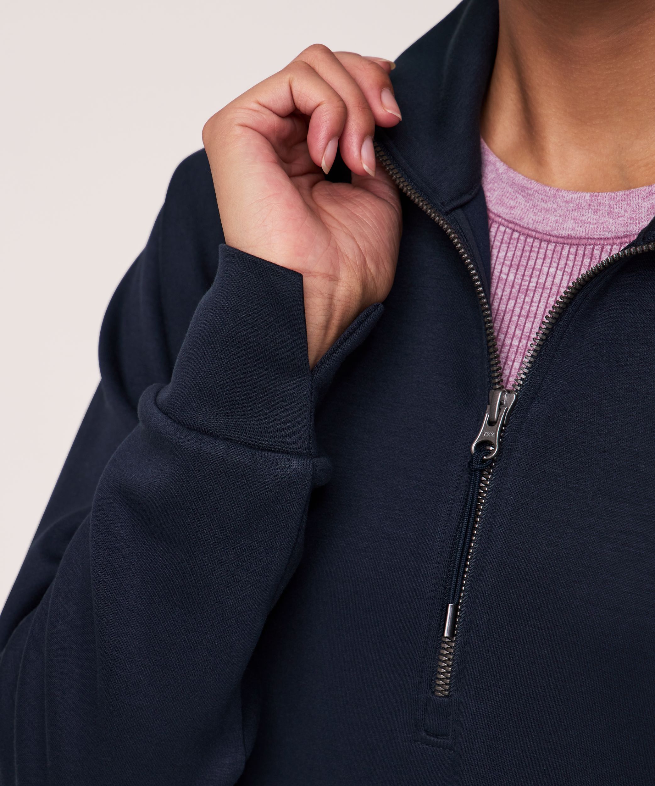 Chandail à enfiler à glissière 1/4 pour femmes, Shambhala