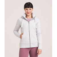 Shambhala Women's Fleece Fitted Zip-Up Hoodie Front_Flat