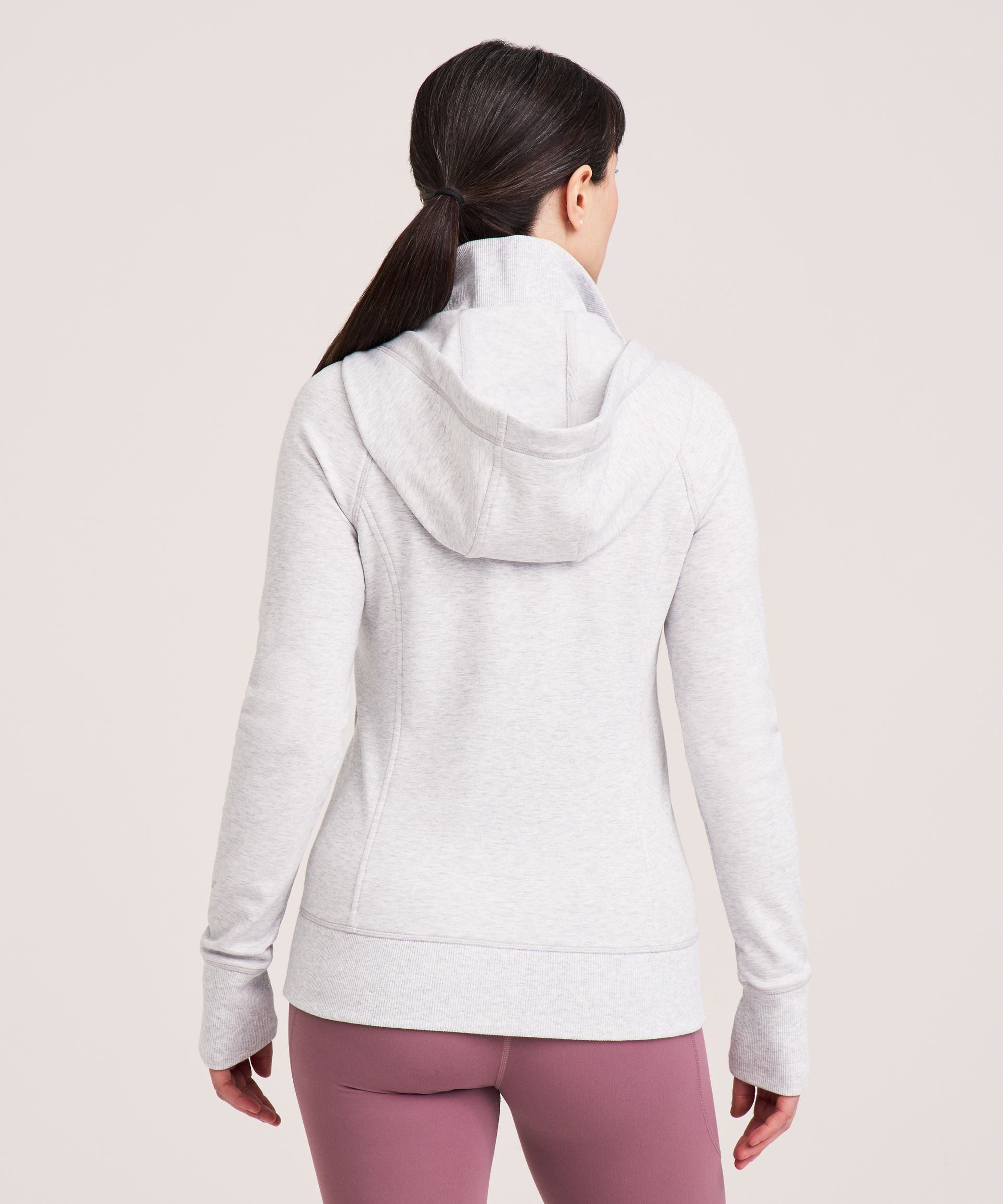 Chandail à capuche ajusté en molleton avec fermeture à glissière pour femmes, Shambhala