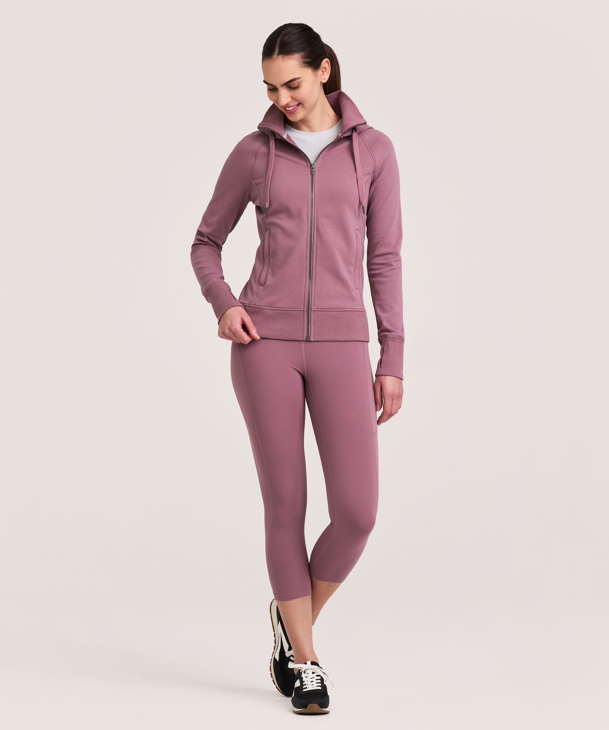 Shambhala Women's Fleece Fitted Zip-Up Hoodie