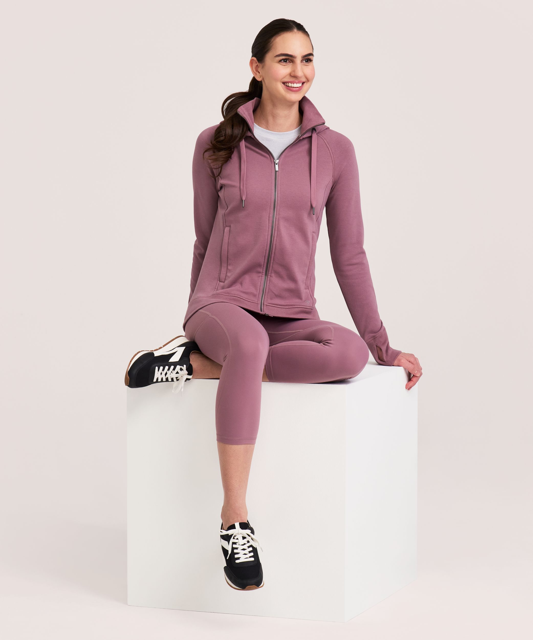 Shambhala Women's Fleece Fitted Zip-Up Hoodie