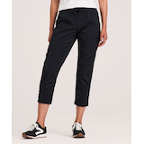Shambhala Women's Live-In Ease Mid Rise Crop Pants Front_Flat