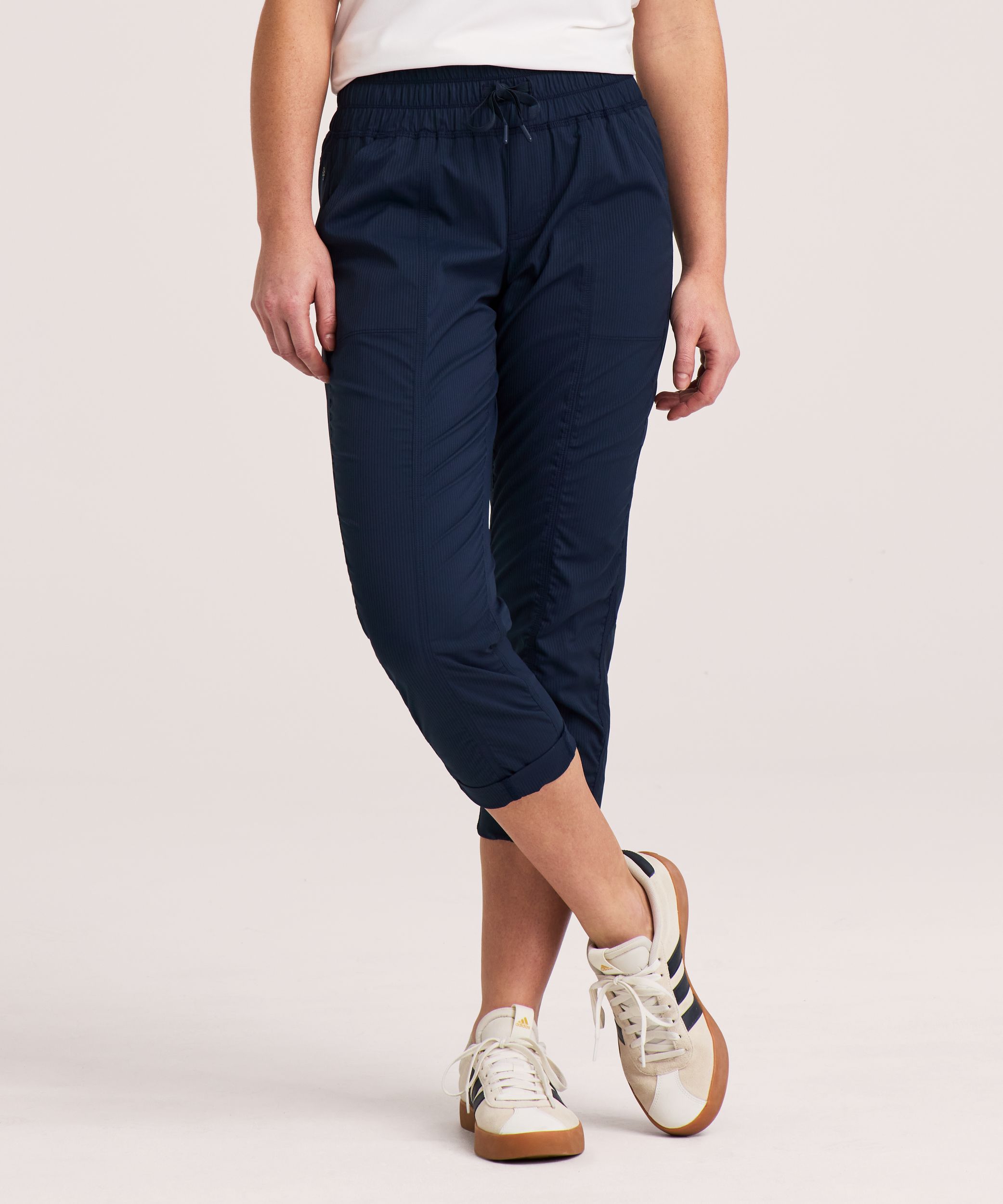 Shambhala Women's Live-In Ease Mid Rise Crop Pants
