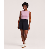 Jupe-short à taille haute pour femmes, Live-In Confort, Shambhala Front_Flat