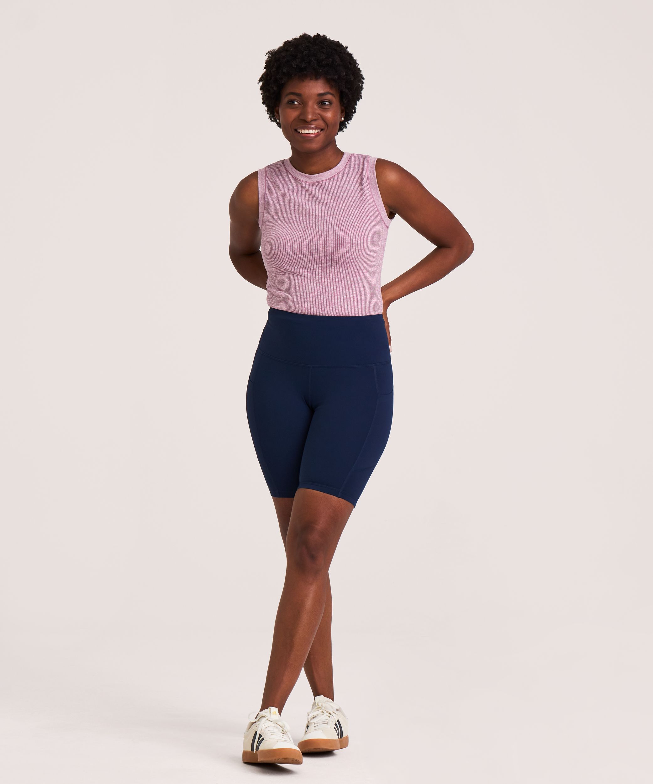 Short de vélo à taille haute avec poche pour femmes, Shambhala, Live-in Confort