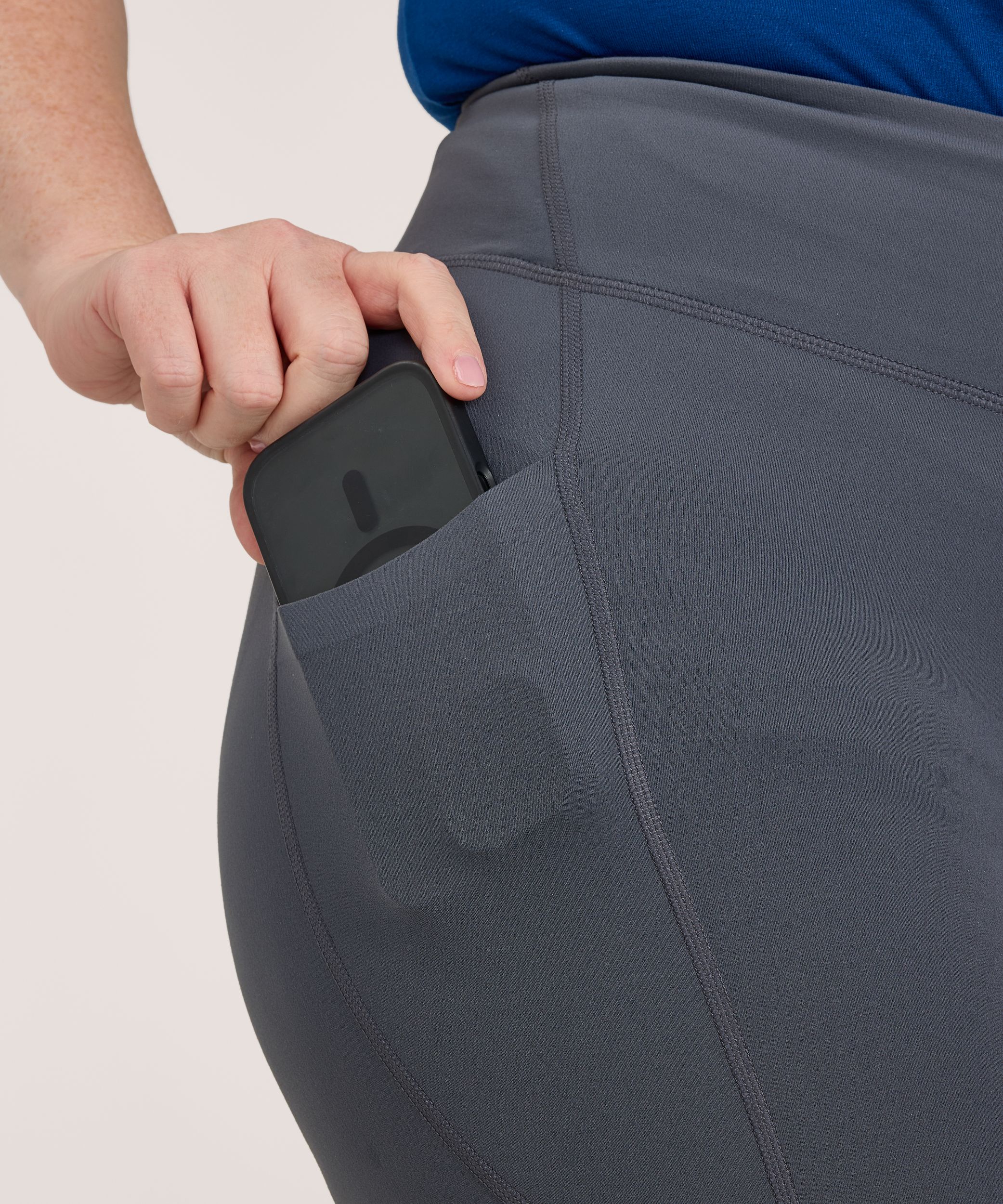 Legging court à taille haute avec poche pour femmes, Shambhala, Live-in Confort