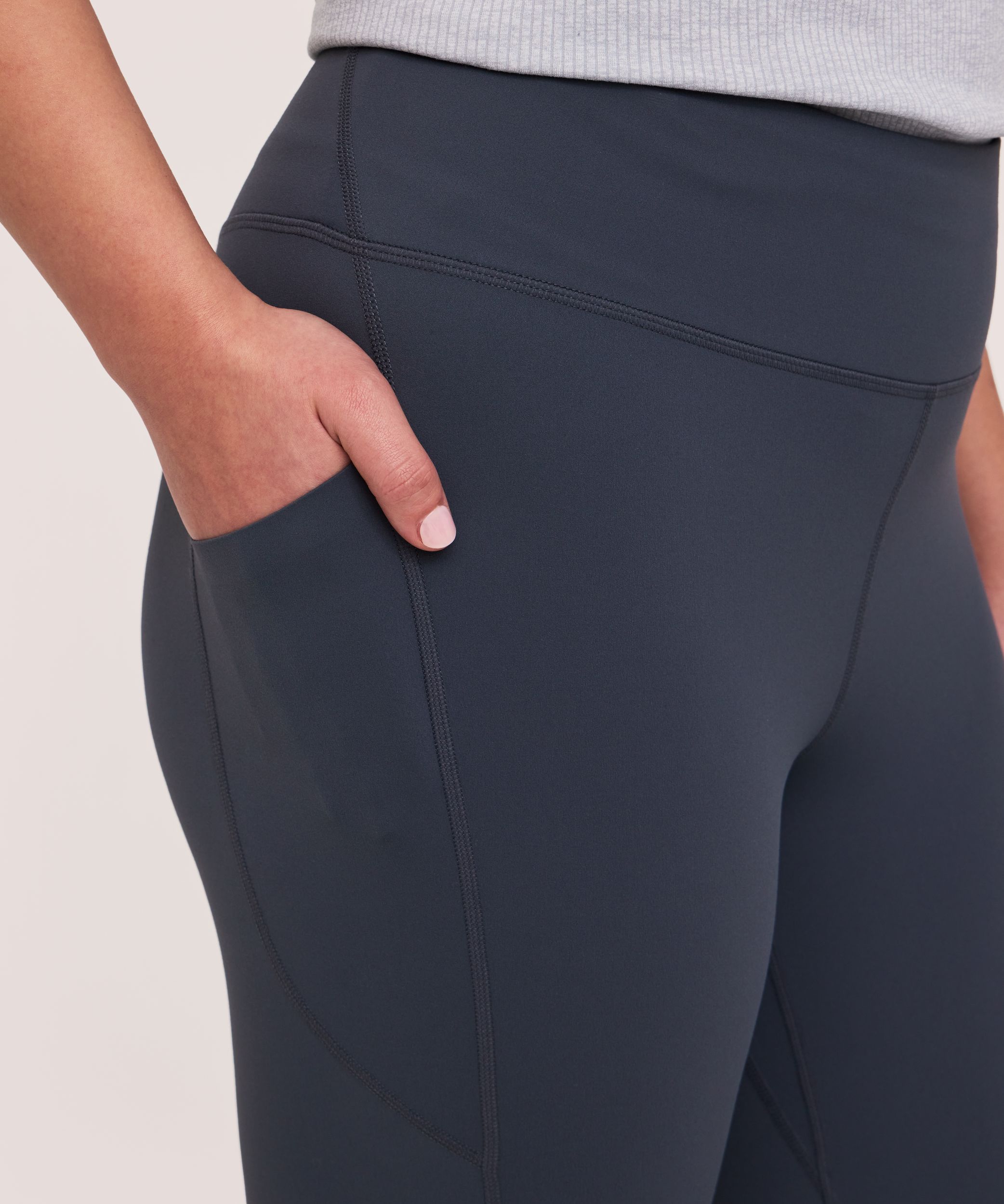 Legging court à taille haute avec poche pour femmes, Shambhala, Live-in Confort