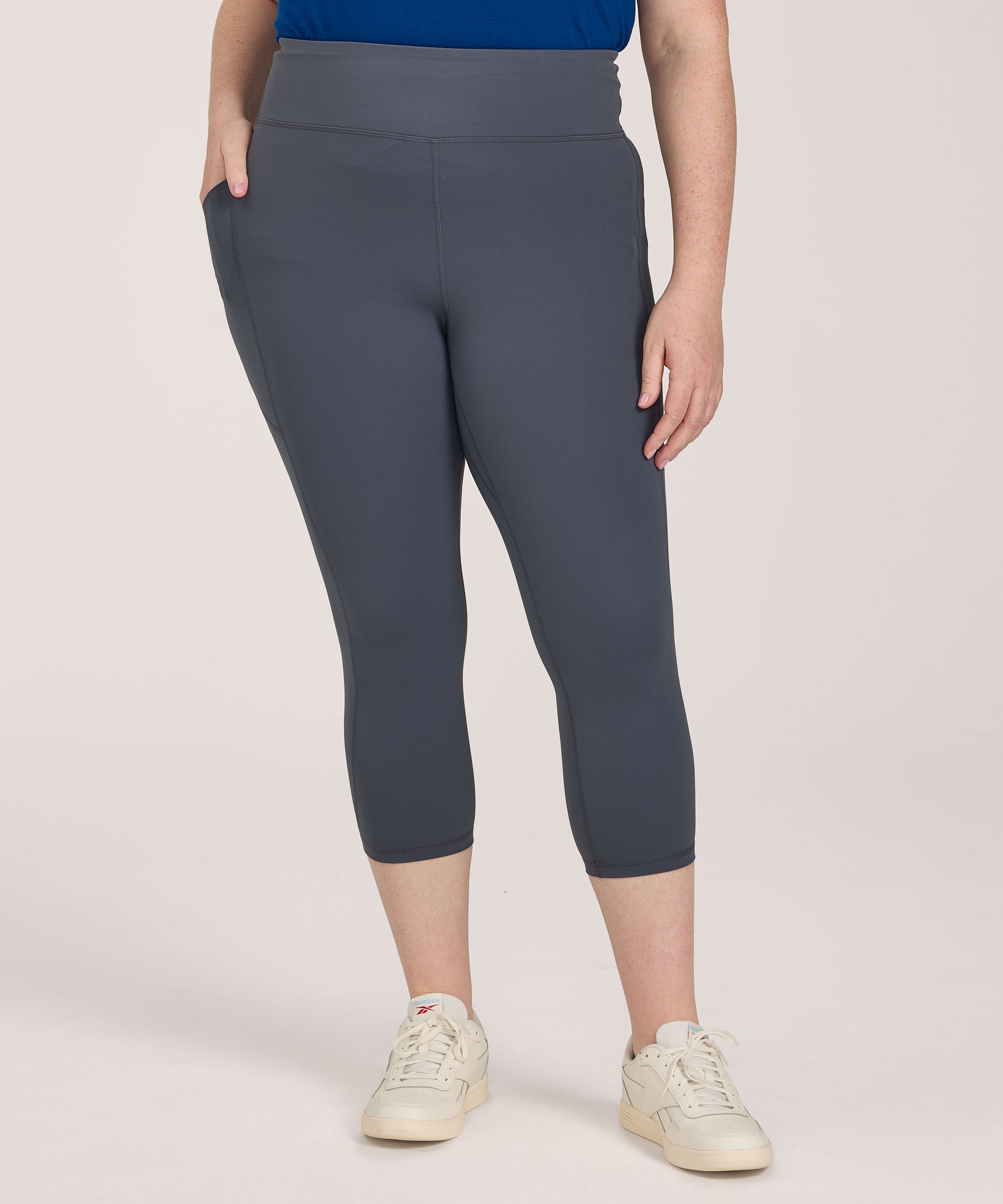 Legging court à taille haute avec poche pour femmes, Shambhala, Live-in Confort