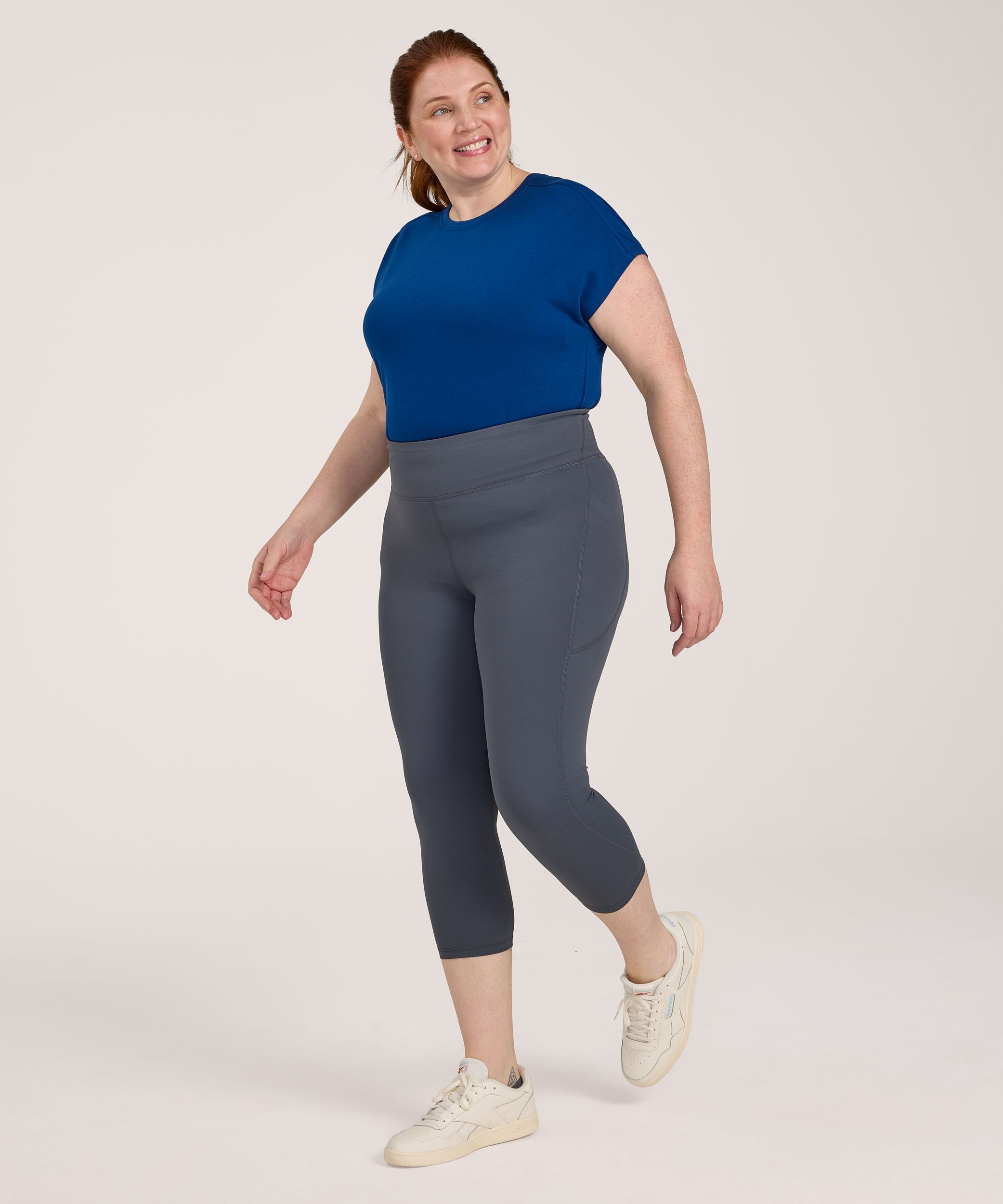 Legging court à taille haute avec poche pour femmes, Shambhala, Live-in Confort