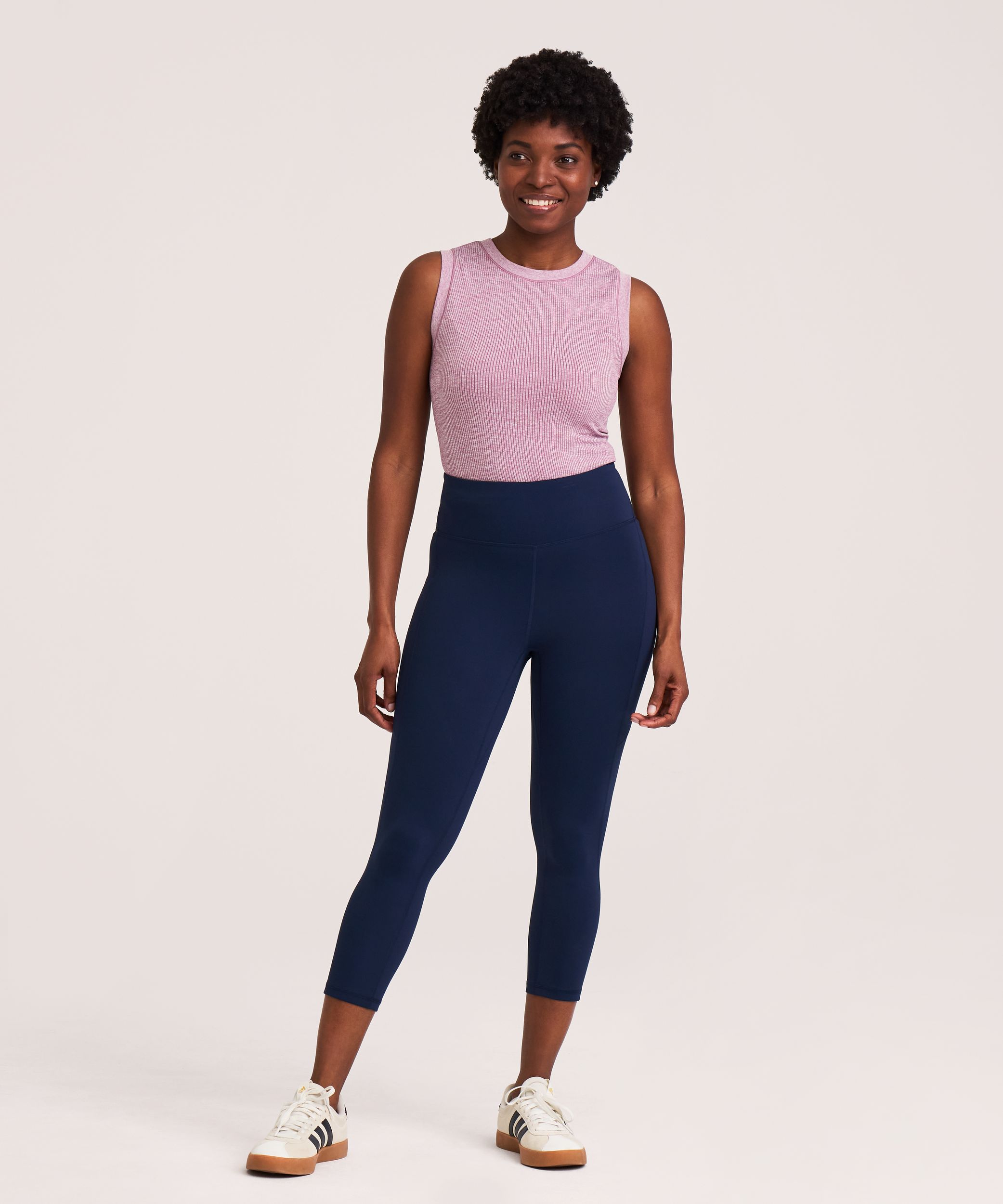 Legging court à taille haute avec poche pour femmes, Shambhala, Live-in Confort