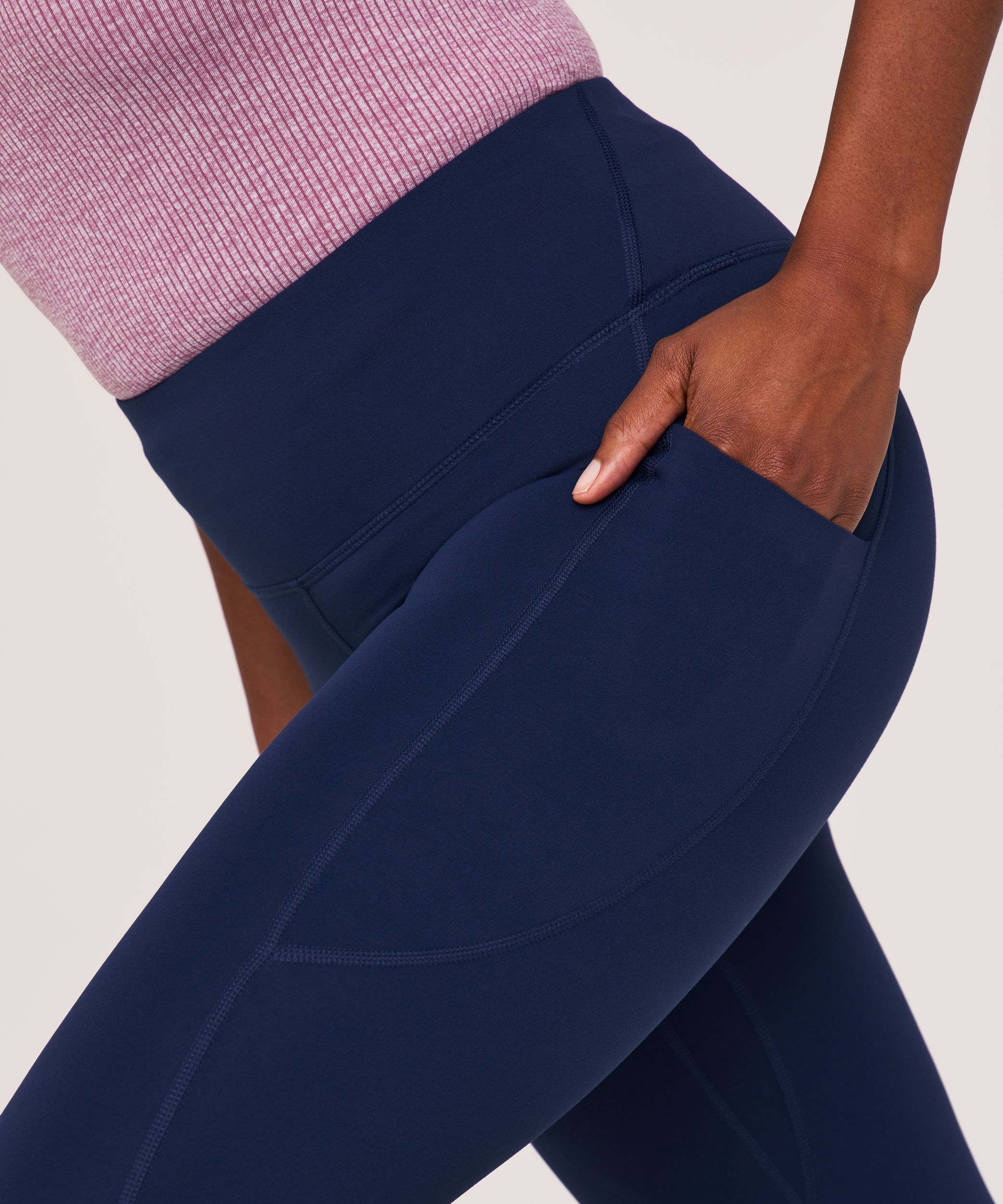 Legging court à taille haute avec poche pour femmes, Shambhala, Live-in Confort