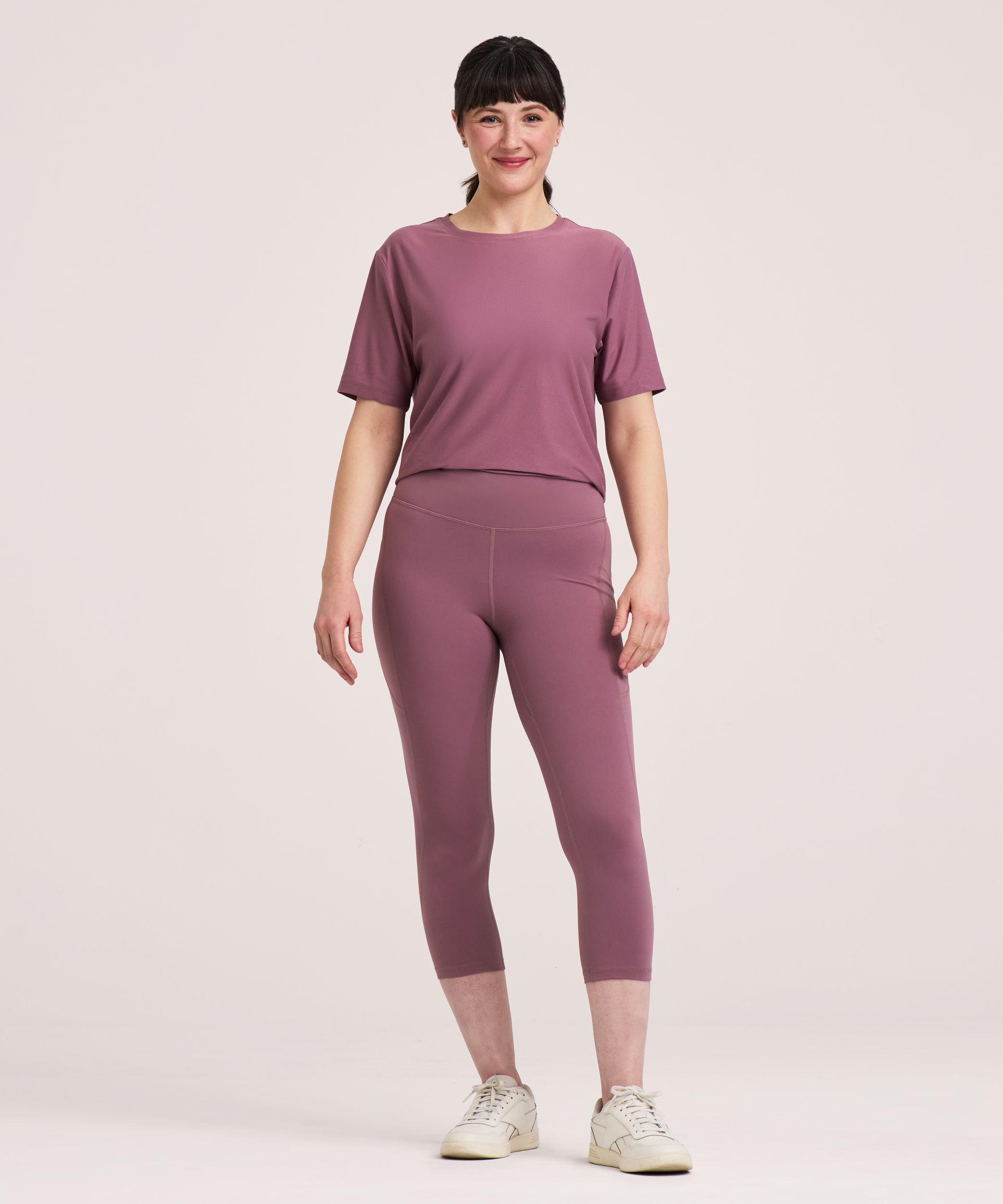 Legging court à taille haute avec poche pour femmes, Shambhala, Live-in Confort